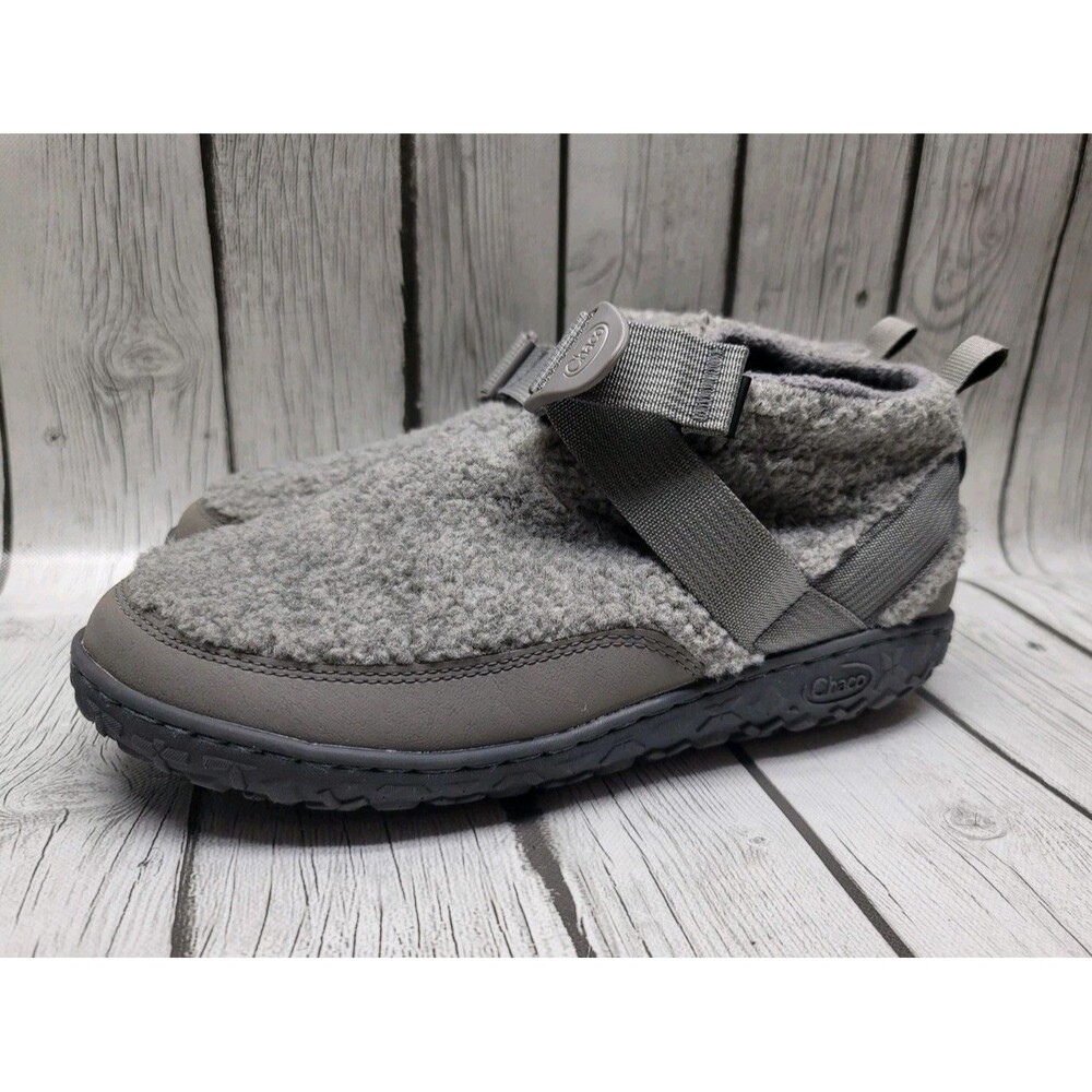 Chaco Ramble Fluff Women's 11 Light Gray Ankle Bootie Boots Sherpa Fleece Shoes
